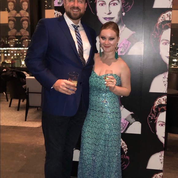 Strapless sequin mermaid prom formal dress 🧜🏻‍♀️ - Picture 7 of 7